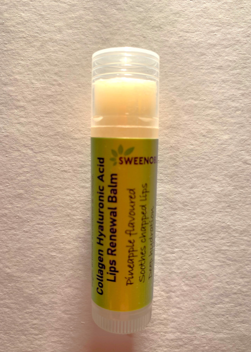 Sweenobles Collagen Hyaluronic Acid Lips Renewal Balm, Pineapple Flavored (5mL)